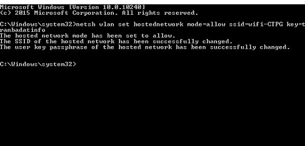 Tạo host phát wifi