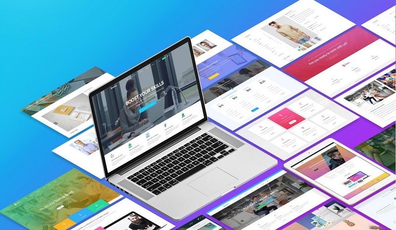 thiết kế website theo mẫu có sẵn sapo web