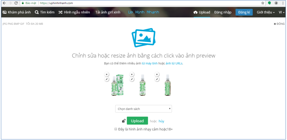 3-6 Hướng dẫn up hình ảnh khi đăng ký bán hàng trên Tiki