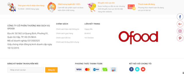 Kết nối website nhà hàng của bạn với mạng xã hội