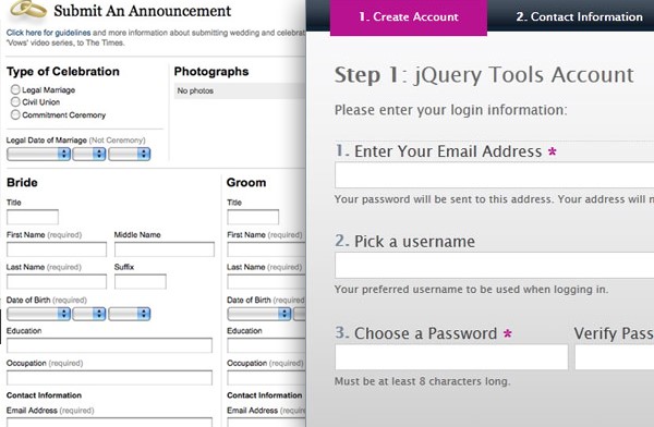 Giao diện người dùng của biểu mẫu