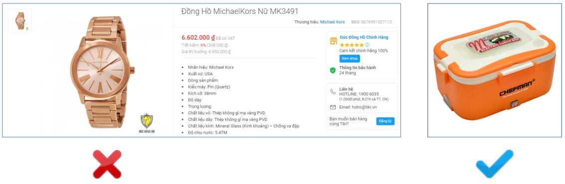 9-1 các lý do khiến sản phẩm bị từ chối