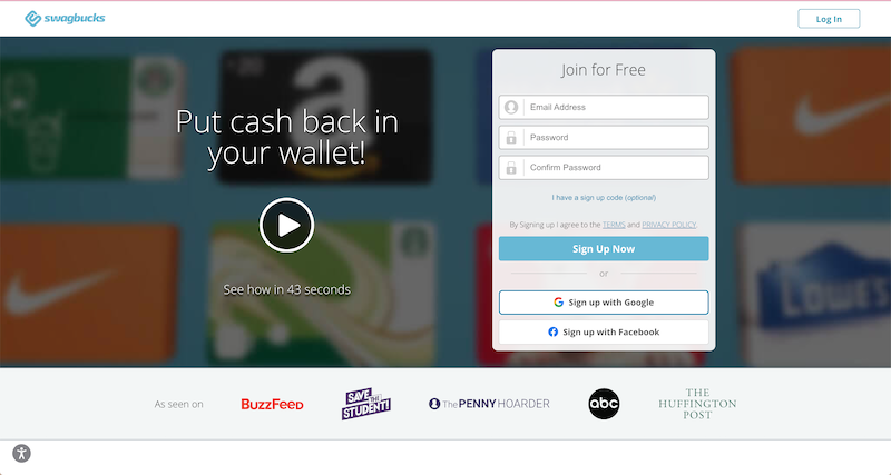 App kiếm tiền Swagbucks