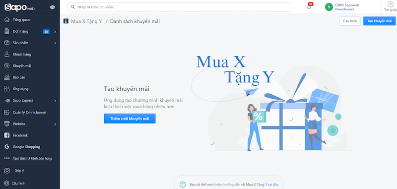 App mua X tặng Y