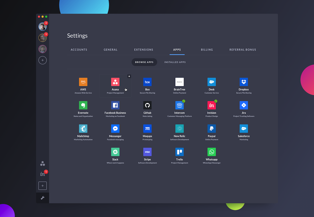 App quản lý thời gian Shift
