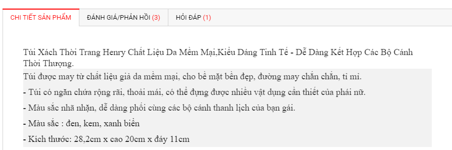 Cung cấp thông tin sản phẩm chi tiết khi bán hàng trên Sendo Cung cấp thông tin sản phẩm chi tiết khi bán hàng trên Sendo