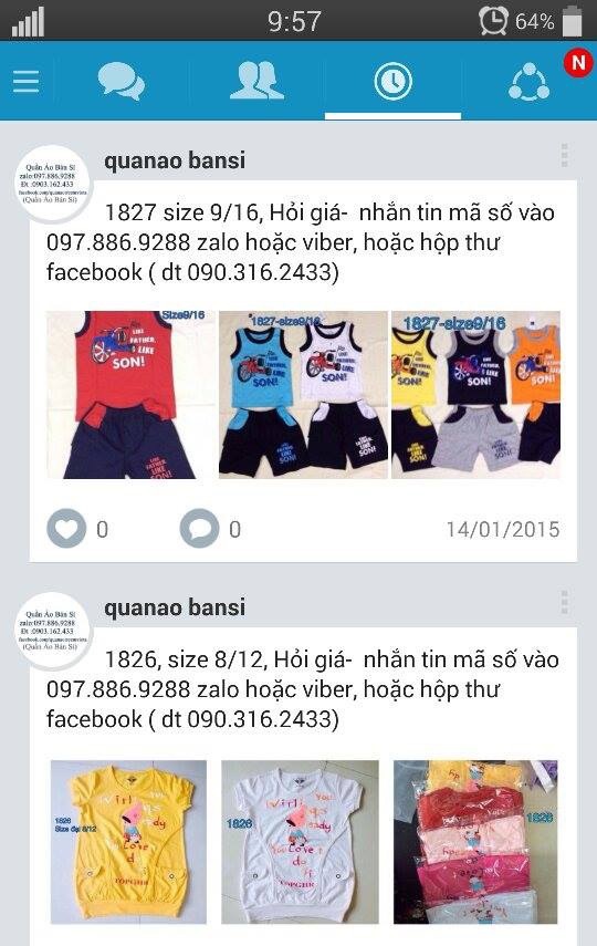 ban hang tren zalo