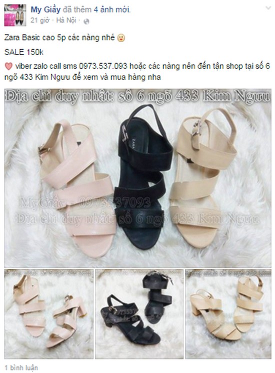 kinh doanh giày dép online