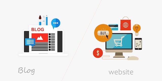 Phân biệt giữa blog và website
