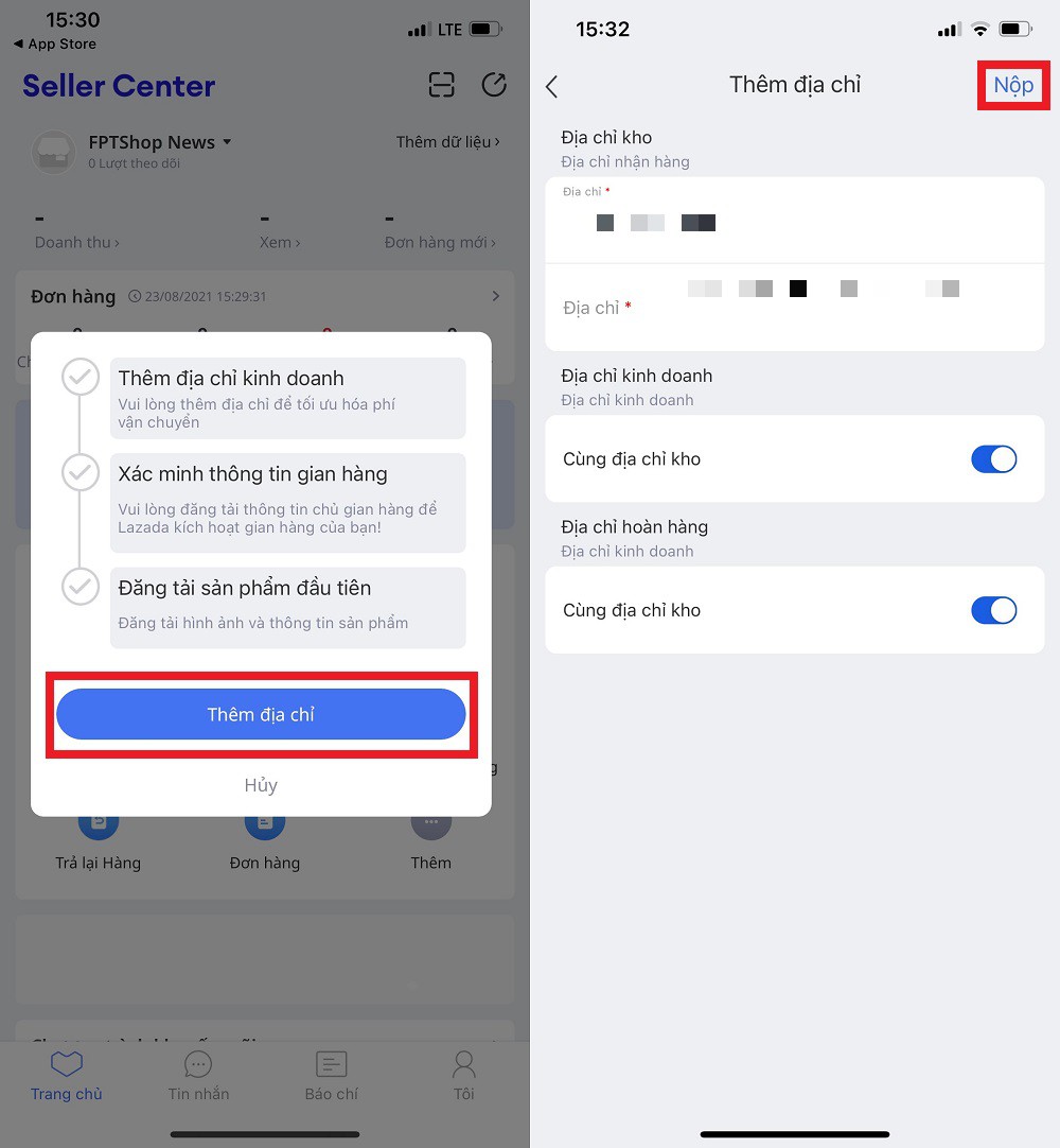 bán hàng trên lazada bằng điện thoại