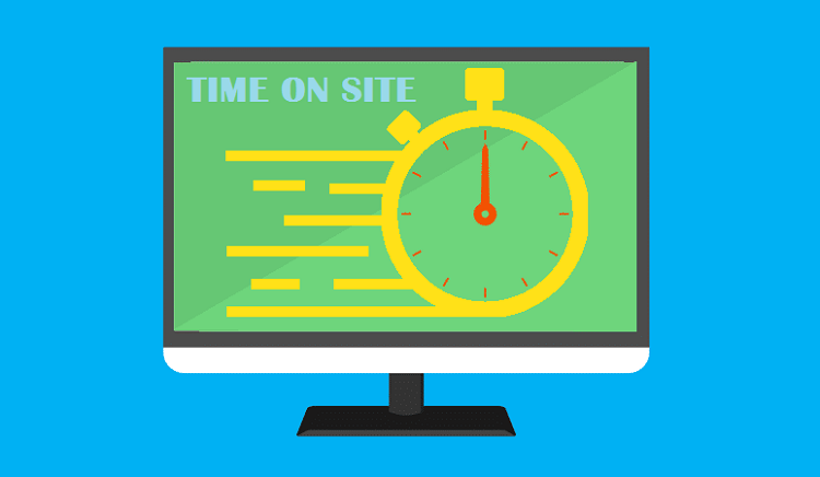 Chỉ số Time on site (Thời gian trên trang) trong báo cáo Analytics