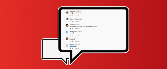 Tương tác với mọi người thông qua bình luận