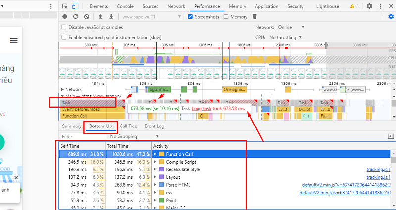 cải thiện chỉ số core web vitals