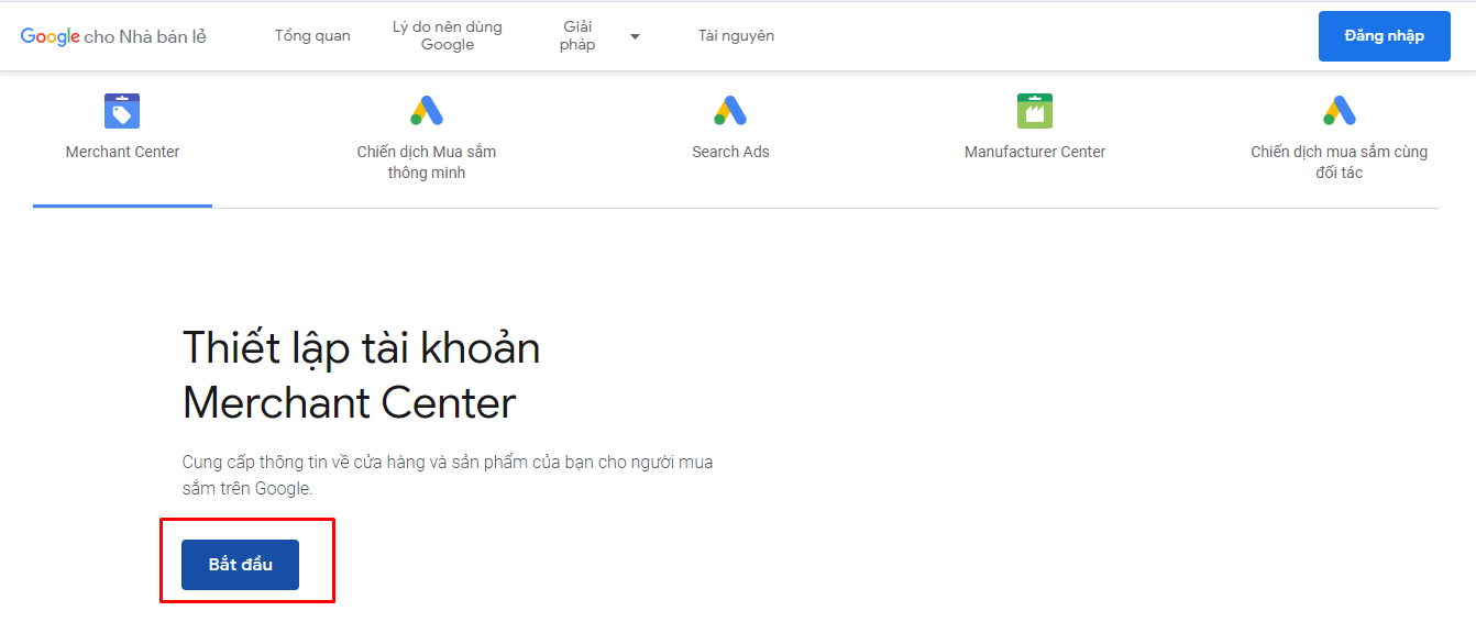 chạy quảng cáo Google Shopping