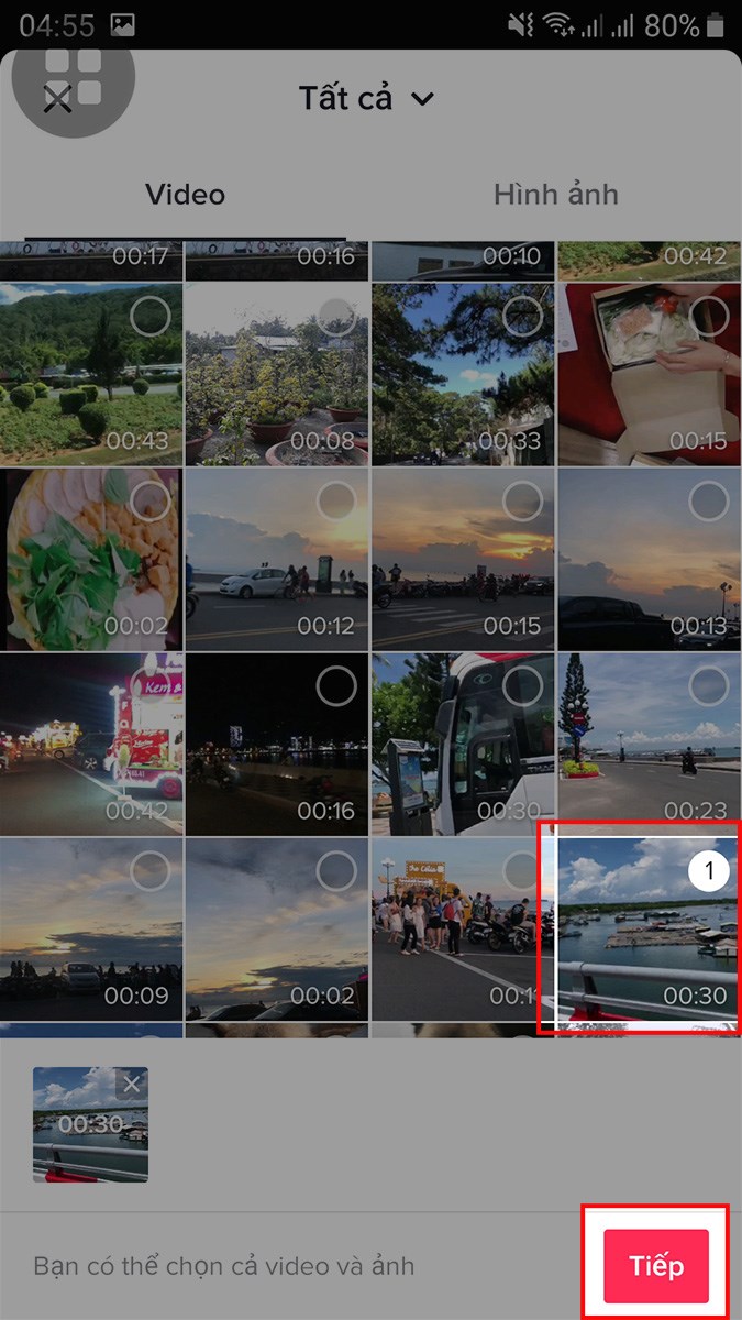 Chọn ảnh/video để đăng tải
