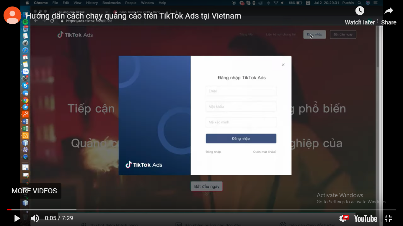 Cách đăng ký tài khoản chạy quảng cáo TikTok