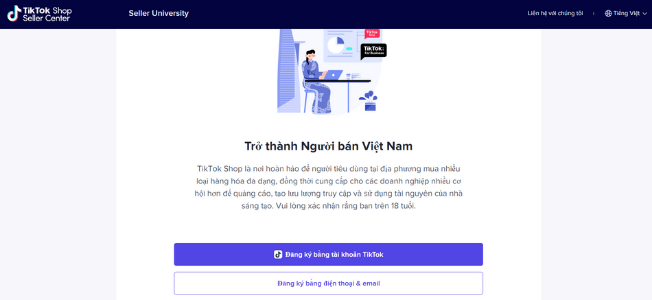 cách đăng ký tiktok shop