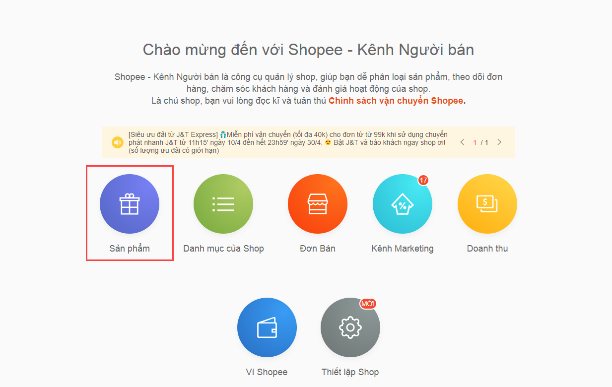 Cách đăng sản phẩm trên shopee