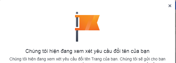đổi tên fanpage
