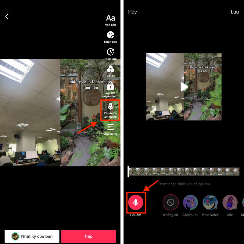 cach-duet-tren-tiktok3 Duet sử dụng âm thanh được ghi âm