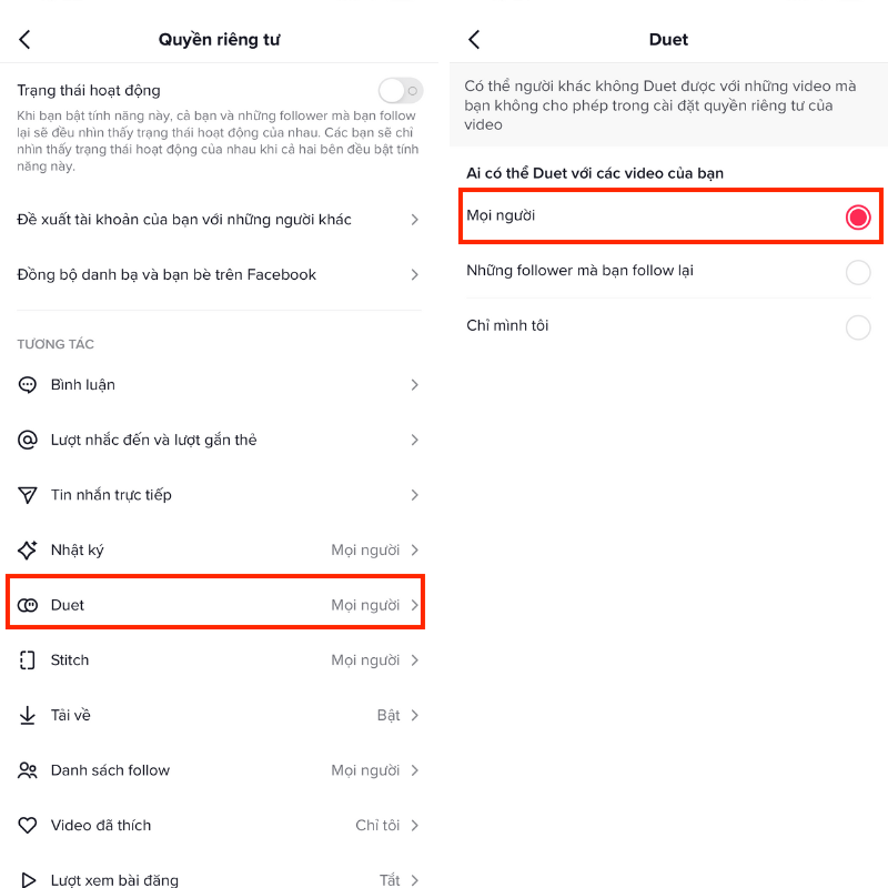 cach-duet-tren-tiktok6 Cách mở duet trên TikTok như nào?