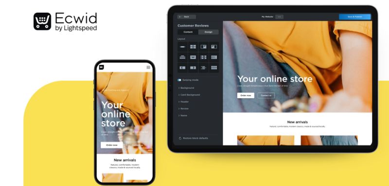 Lập website để bán hàng trên điện thoại với Ecwid