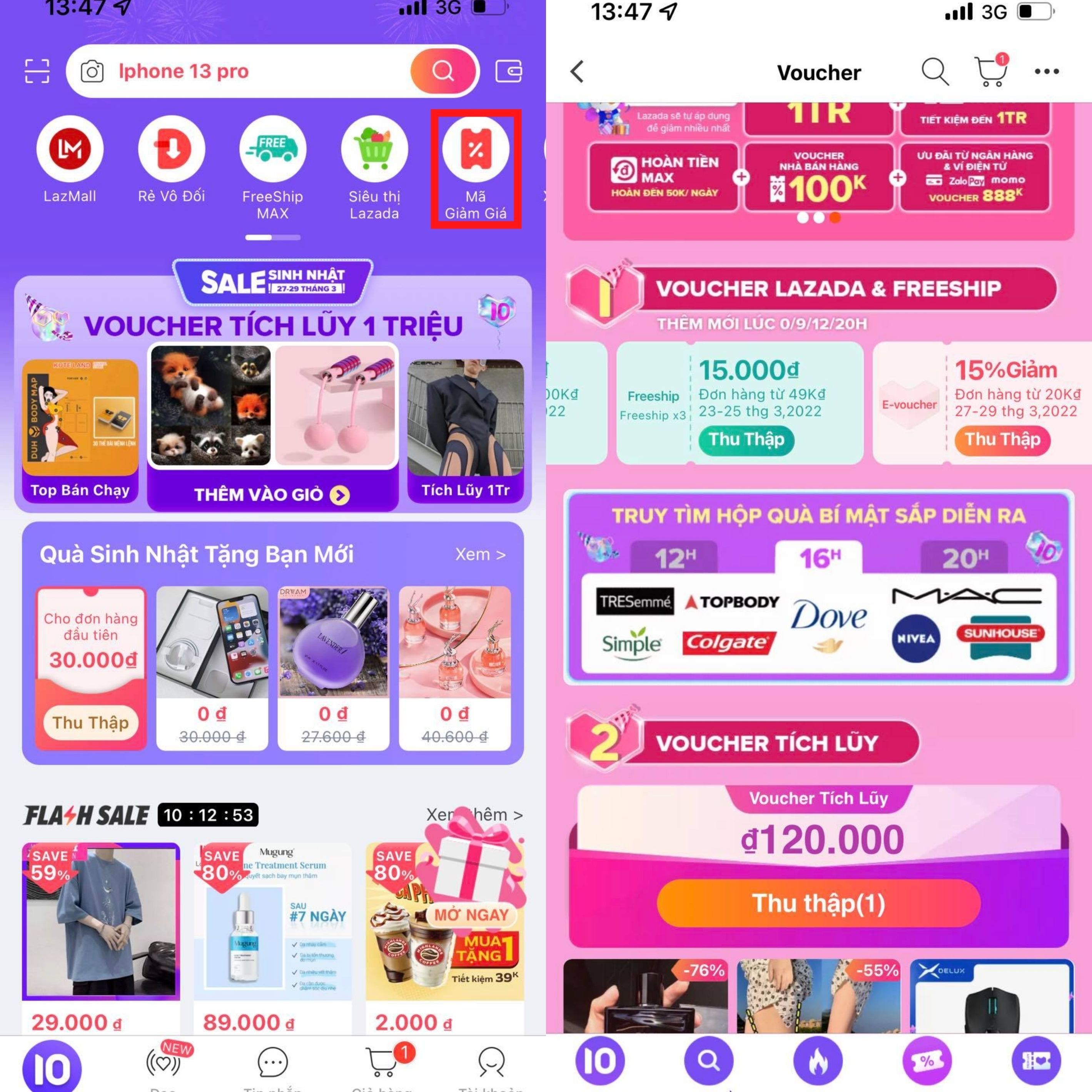 cách lấy mã giảm giá lazada