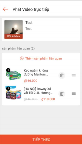 cách livestream trên shopee