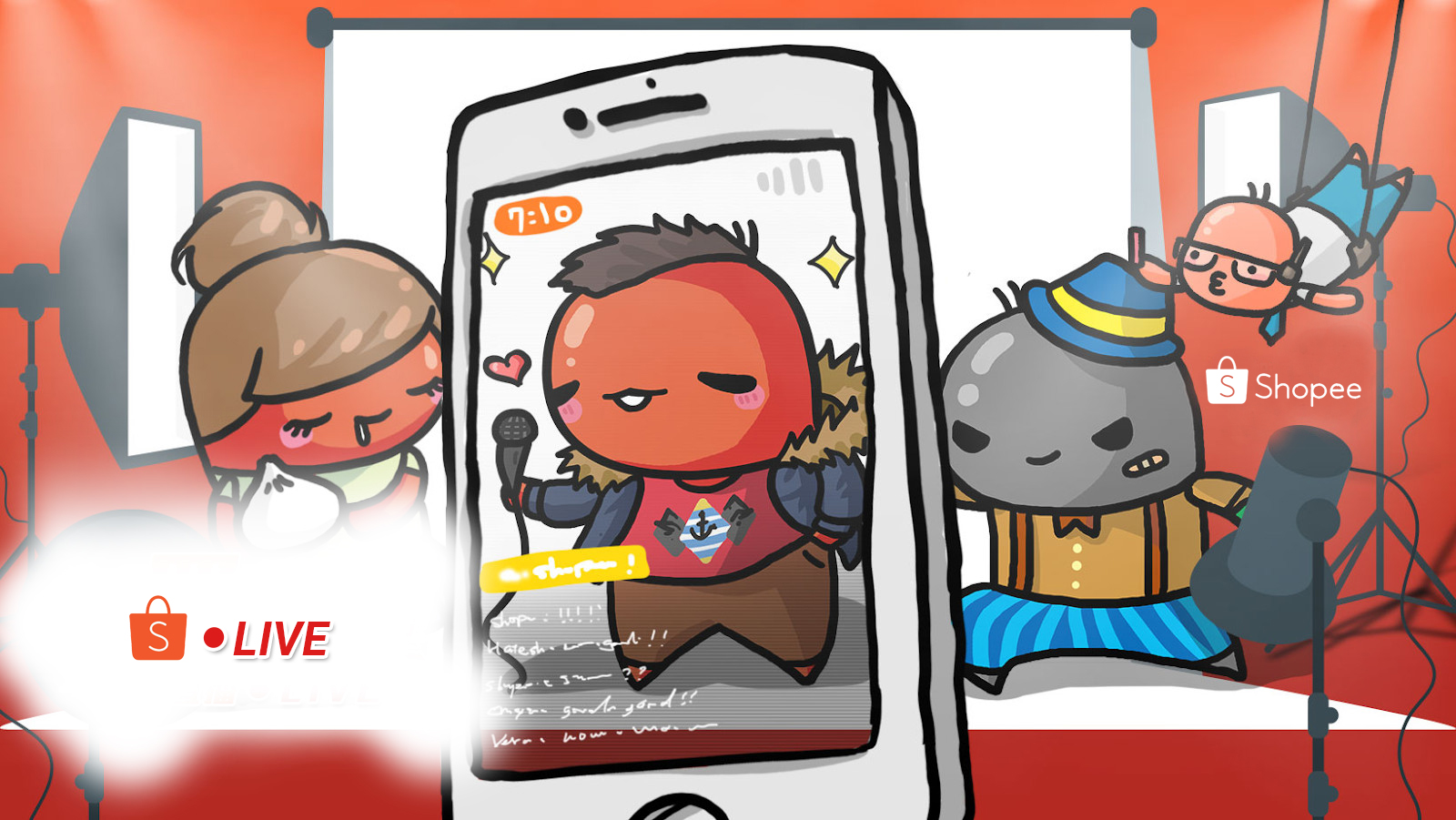 cách livestream trên shopee