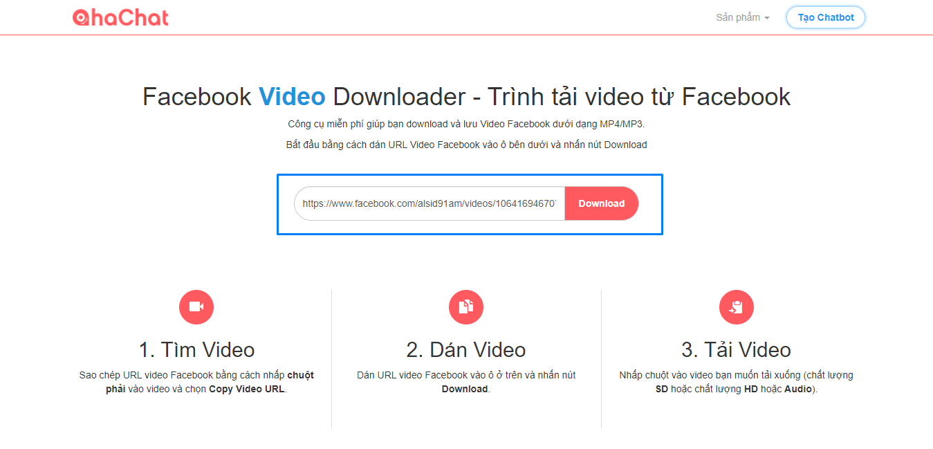 cách tải video facebook về máy tính