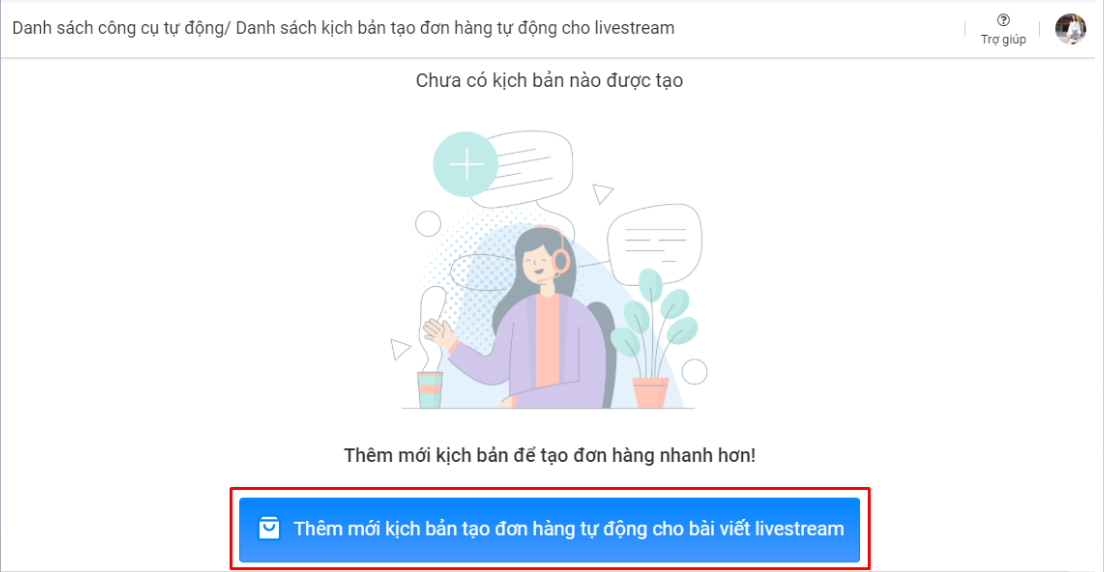 tạo kịch bản livestream bán hàng