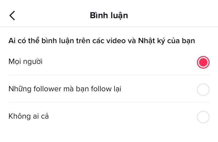 cach-tra-loi-binh-luan-tren-tiktok-3 Lựa chọn người bình luận trên video của bạn