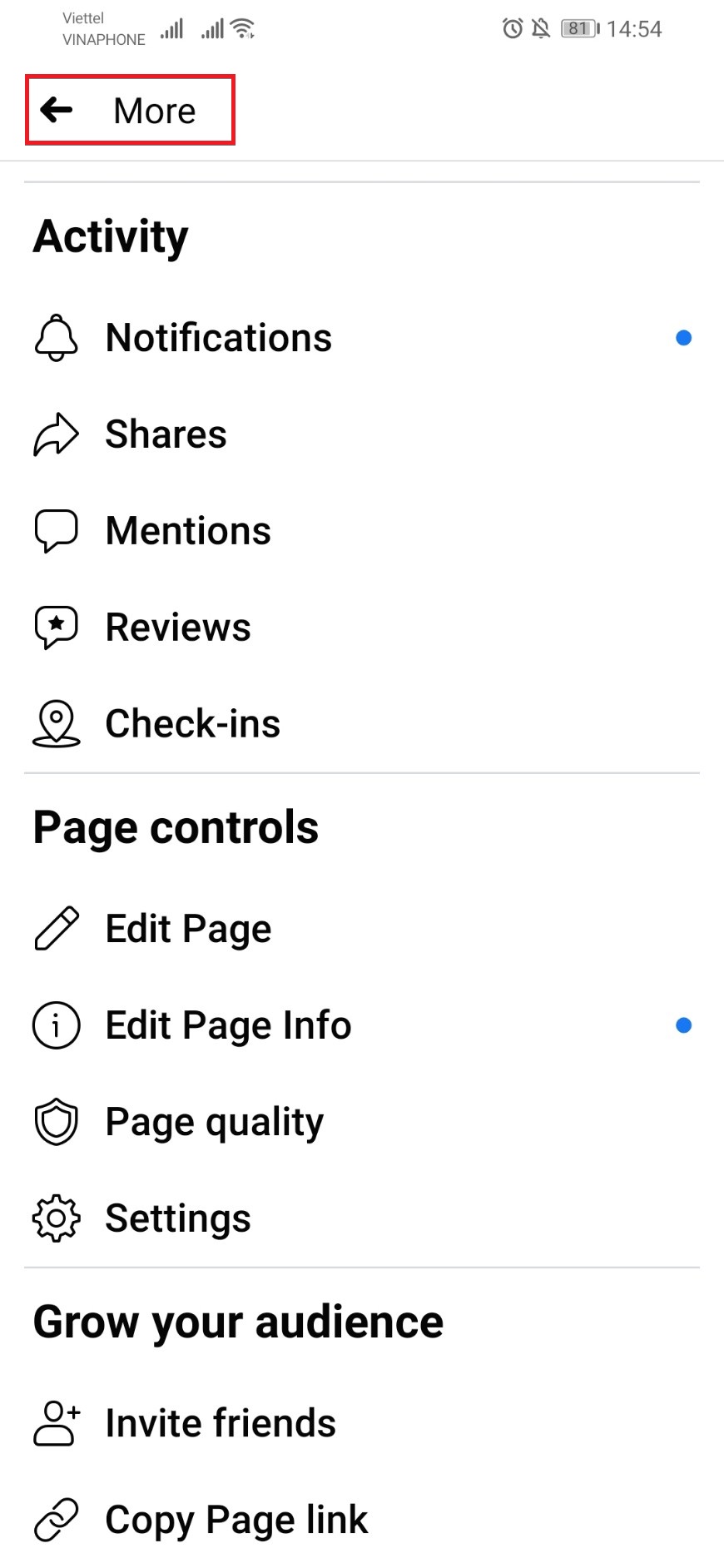 Cách xoá fanpage trên điện thoại Androi