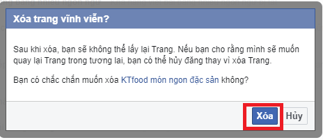 cách xóa Fanpage Facebook nhanh chóng trên PC