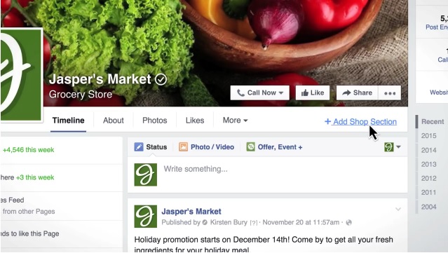 cài đặt cửa hàng trên fanpage 6