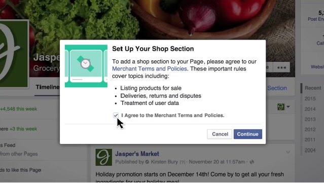 cài đặt cửa hàng trên fanpage 8