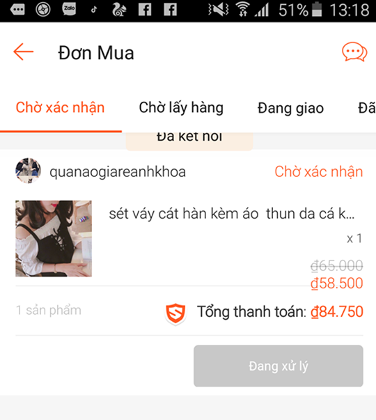 cho-xac-nhan-don-hang-tren-shopee cách bán hàng trên Shopee