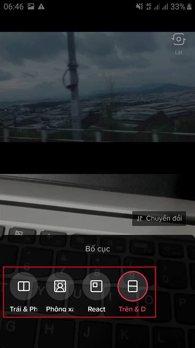 chọn bố cục video