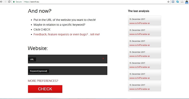 công cụ tối ưu seo website Seorch.eu