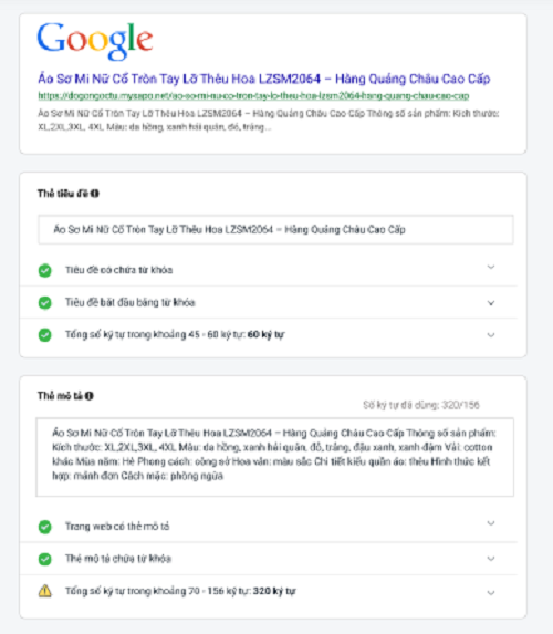 ứng dụng tối ưu hóa website chuẩn SEO Sapo Web 3