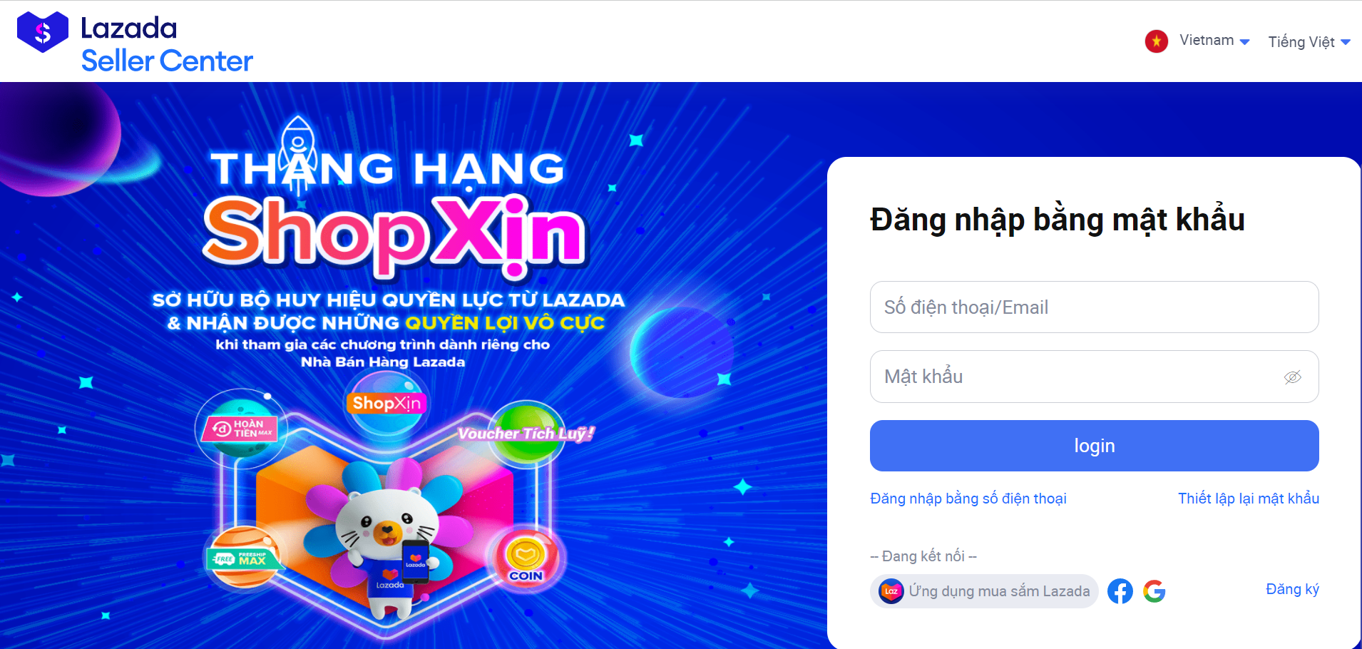 dang-nhap-lazada-seller-center đăng nhập lazada
