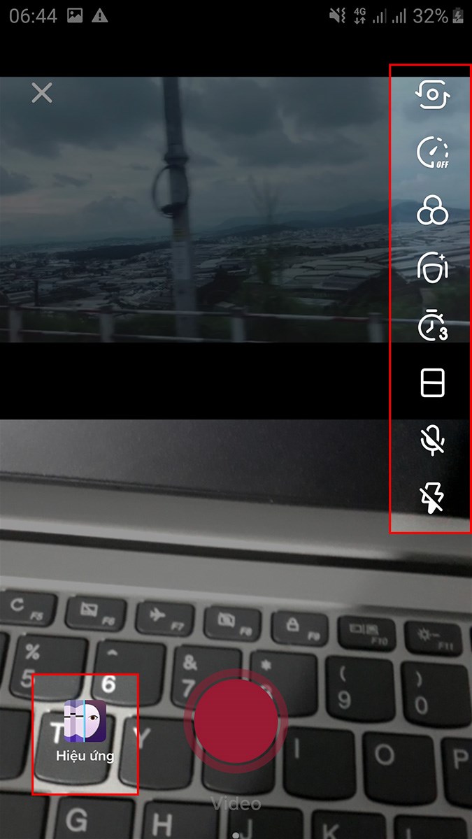 Chọn biểu tượng sửa video