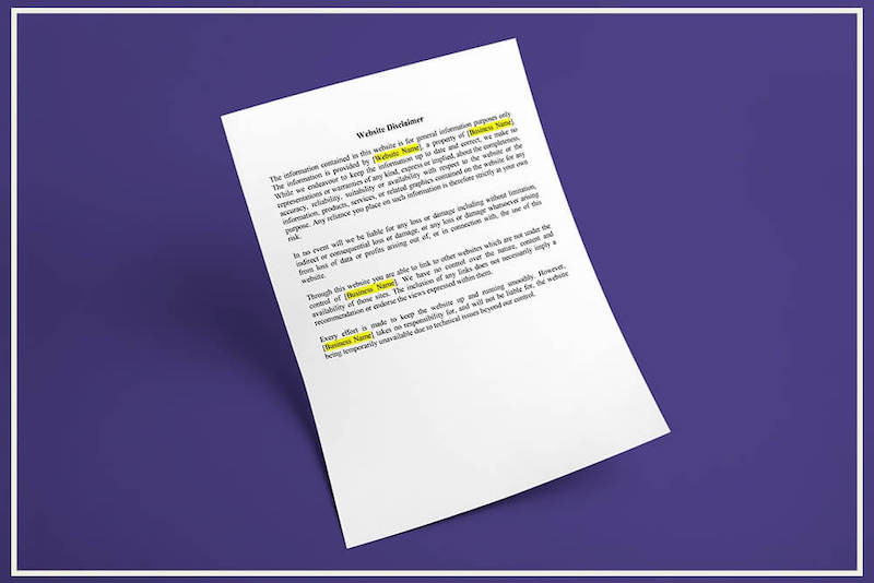 Khái niệm disclaimer là gì?