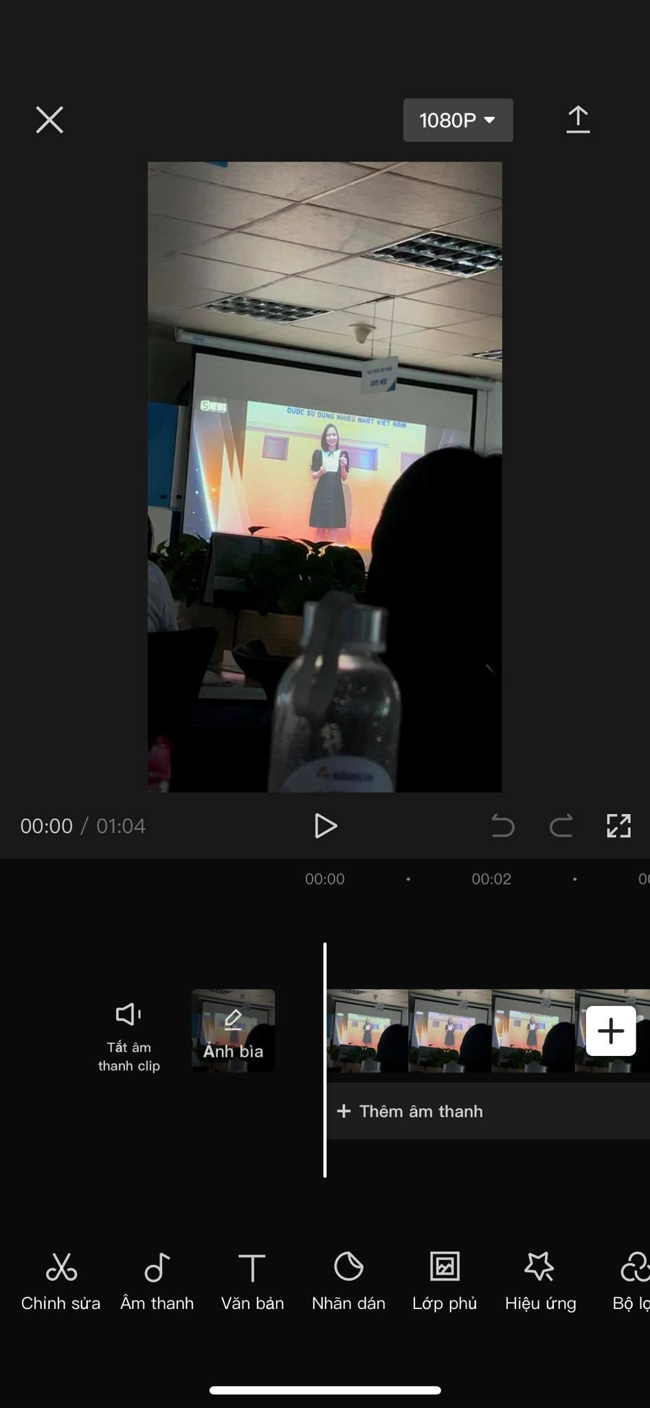 edit video tiktok trên capcut