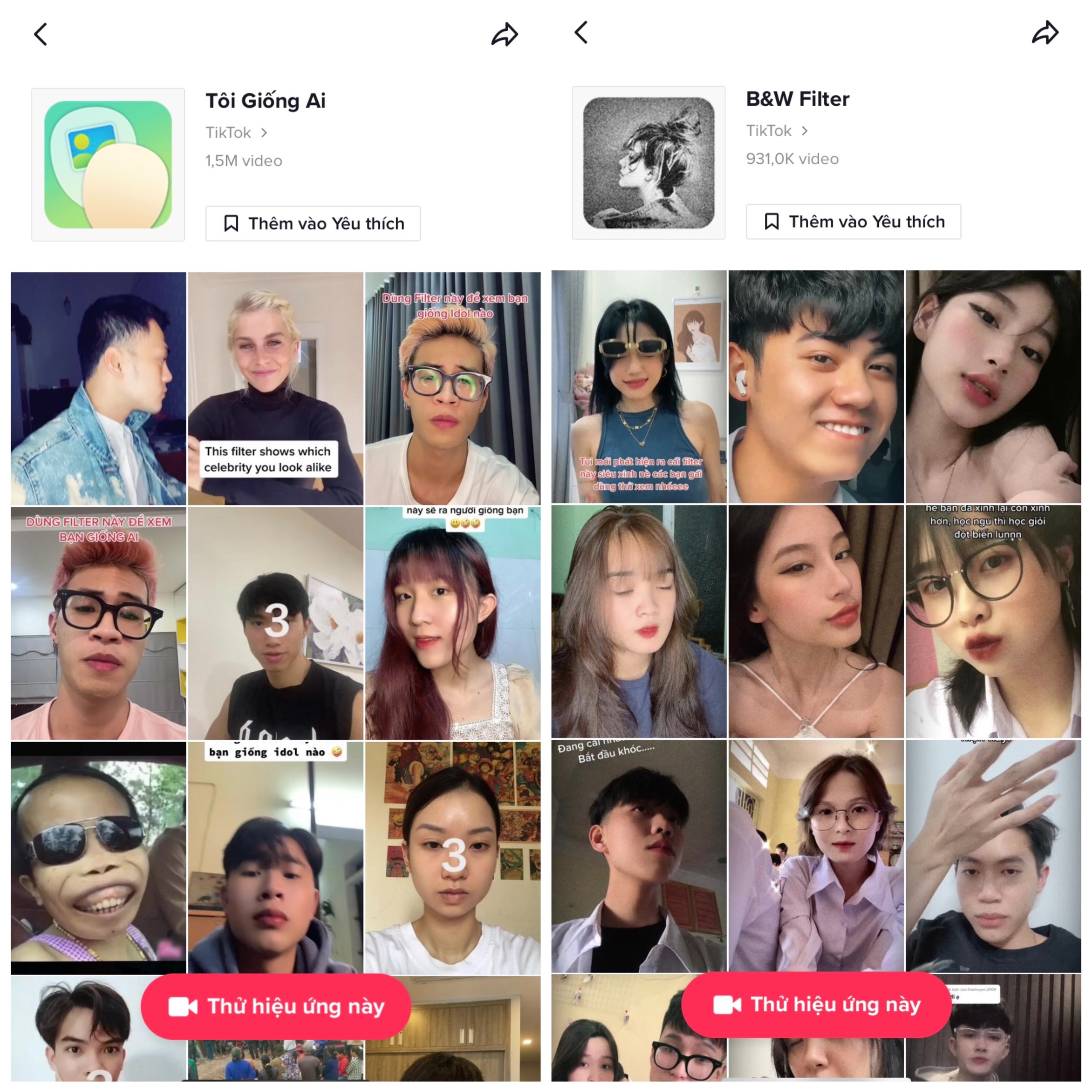 Một số filter TikTok đẹp cho nam giới