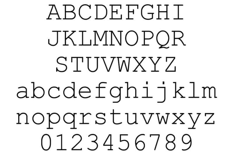 font-dep-cho-web-6 Courier new