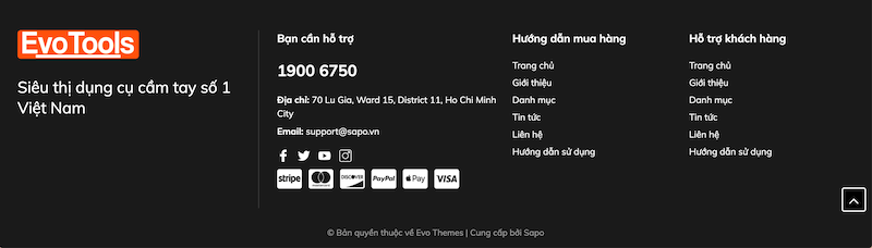 Những mẫu footer website đẹp