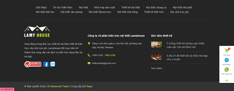 Giao diện Lamy House