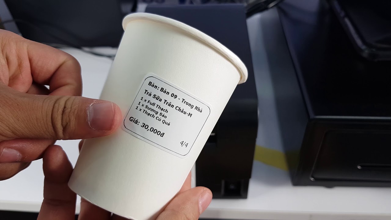 Giấy decal nhiệt trong kinh doanh nhà hàng - quán cafe