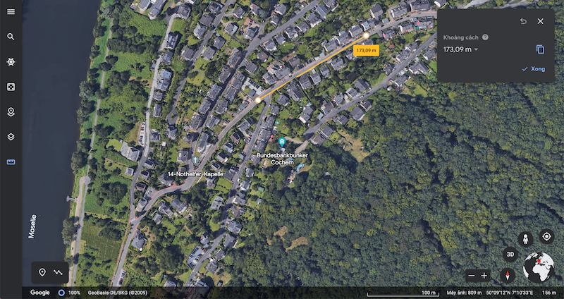 Tính năng đo khoảng cách và địa lý